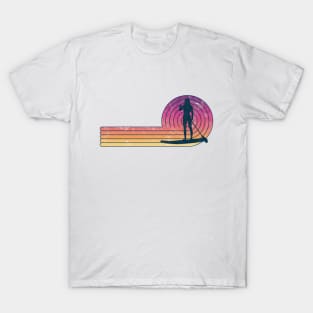 Vintage and Retro Look SUP Paddle Board T-Shirt